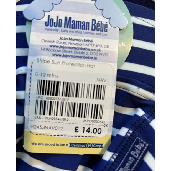 NWT Infant Sun Protection Hat, 0-12 Months - Picture 2 of 5